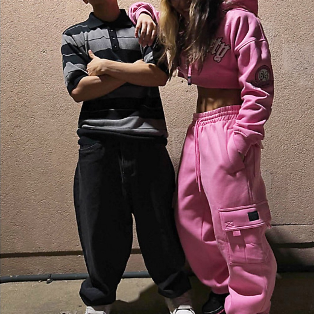 Pink Cargo Joggers for Kids